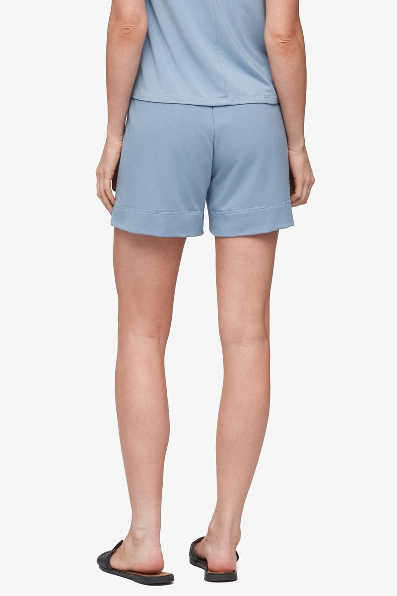 Starboard Short - Women's Basic Short in Coastal Blue - Back | Daub + Design