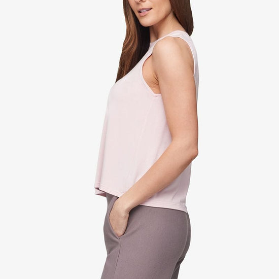 Maia Tank - Women's Basic Tank in Rose Quartz Pink | Daub + Design