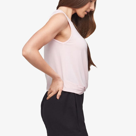 Leilani Tank - Women's Basic Tank in Rose Quartz Pink | Daub + Design