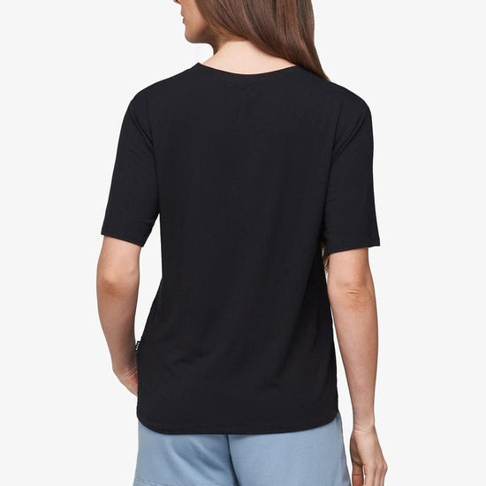 Weekend Tee - Women's Basic T-Shirt in Black - Back | Daub + Design