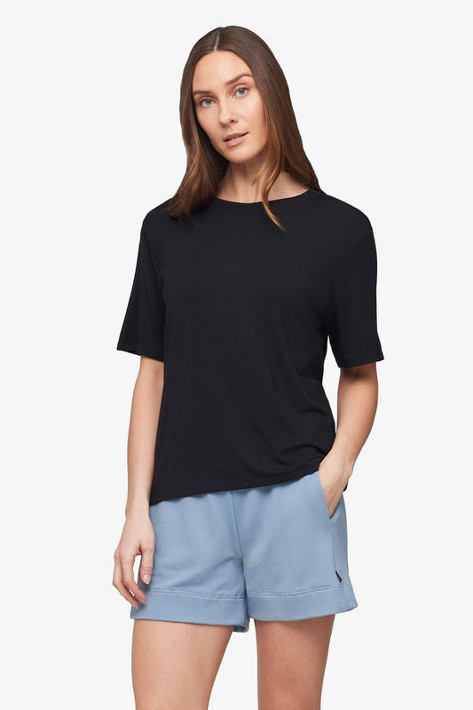 Weekend Tee - Women's Basic T-Shirt in Black - Front | Daub + Design