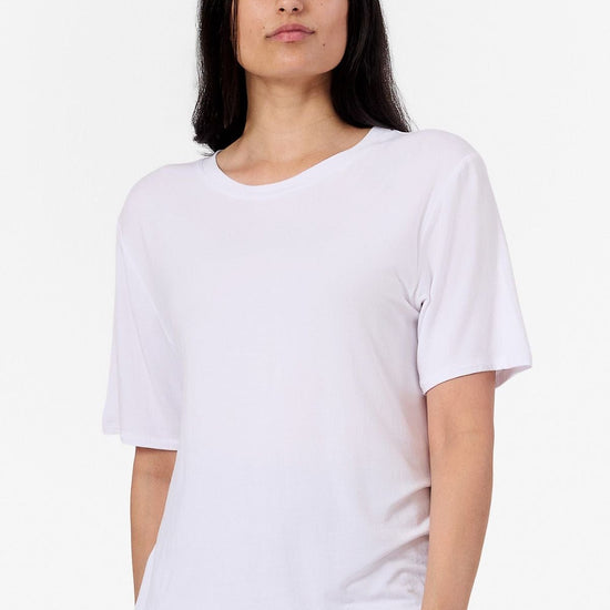 Weekend Tee - Women's Basic T-Shirt in White - Front | Daub + Design
