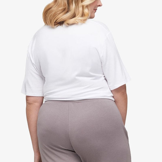 Weekend Tee - Women's Basic T-Shirt in White - Back | Daub + Design