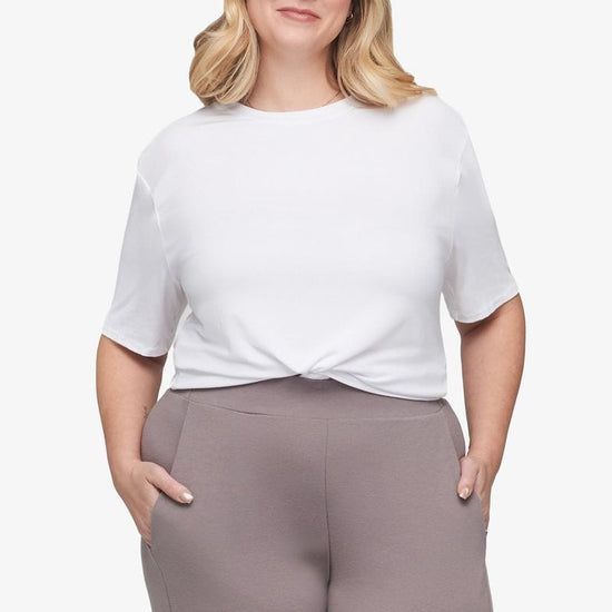 Weekend Tee - Women's Basic T-Shirt in White - Front | Daub + Design