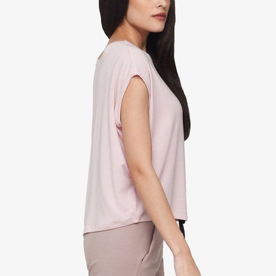 Box Tee - Women's Basic T-Shirt in Rose Quartz pink| Daub + Design