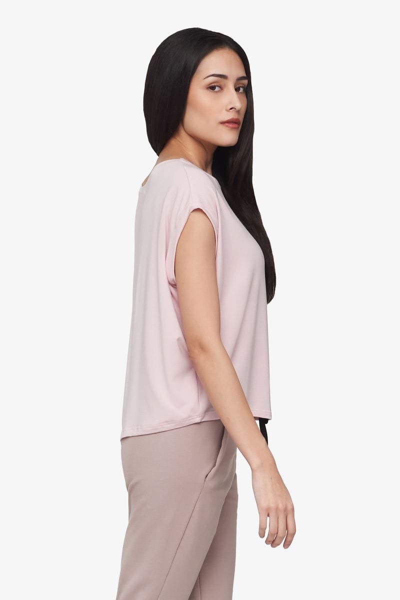 Box Tee - Women's Basic T-Shirt in Rose Quartz pink| Daub + Design