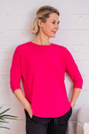 Ainsley Tee in Hot Pink
