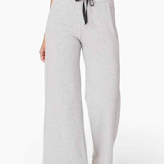 Medium Grey Heather  Women Ribbed Flare Lounge Pants – Jobedu Jordan