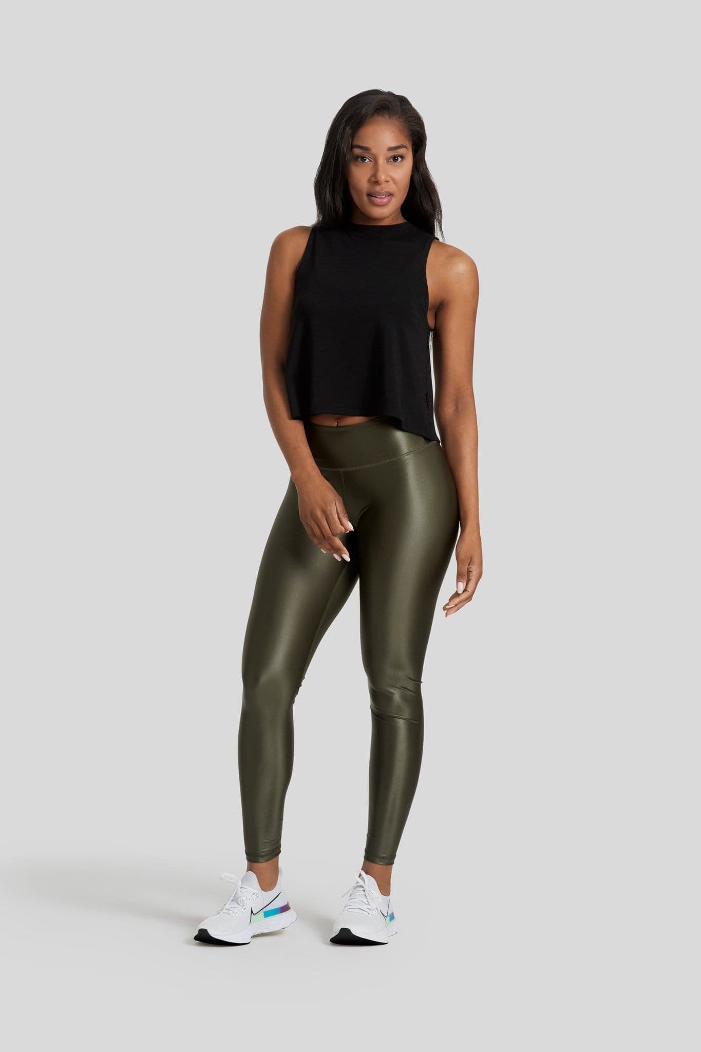 Black Nylon Lycra Women Gym Wear Tights, Size: L(28-30) XL(32-34