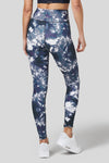 Daub + Design's classic hand-dyed prints are still a favourite on their leggings (pictured here in Periwinkle!)