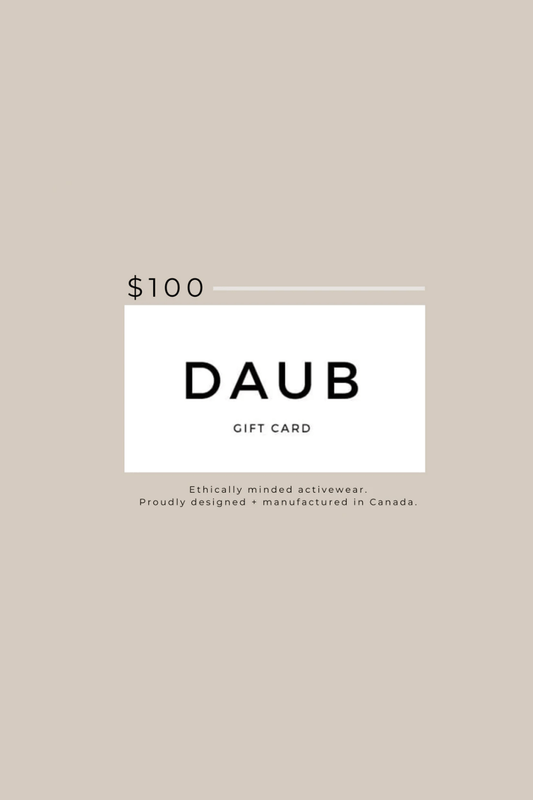 DAUB gift card for $100