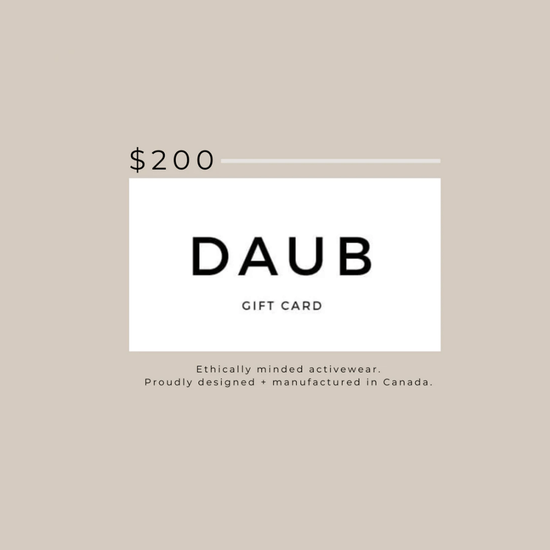 DAUB gift card for $200