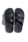 Freedom Moses Black Waterproof Sandals with Buckle